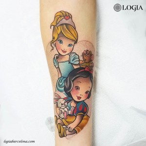 tatuaje-color-brazo-princesa-logia-barcelona-gianluca-modesti 